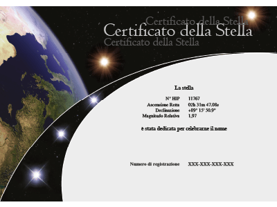 Certificato della Stella