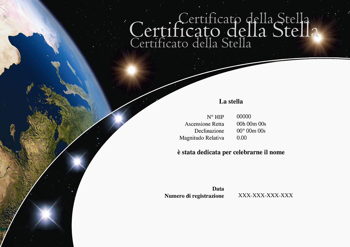 Certificato della Stella