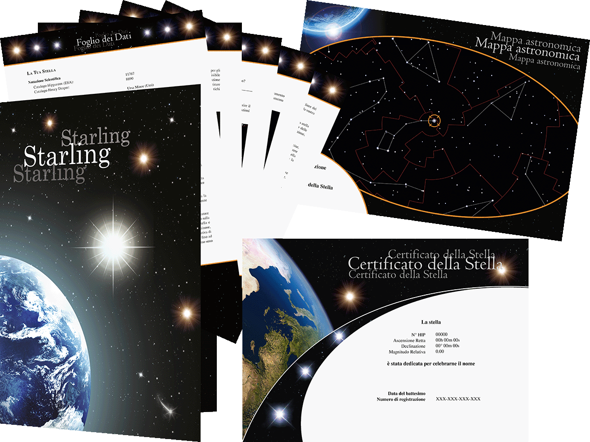 Pacchetto regalo per la stella